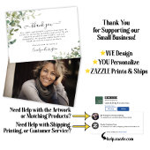 Waterverf groen sympathie foto dank u bedankkaart