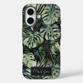 Waterverf Groen Tropisch Bos Bladeren Patroon Case-Mate iPhone Case (Achterkant)