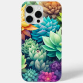Waterverf groen vetplanten collage Case-Mate iPhone case (Achterkant)
