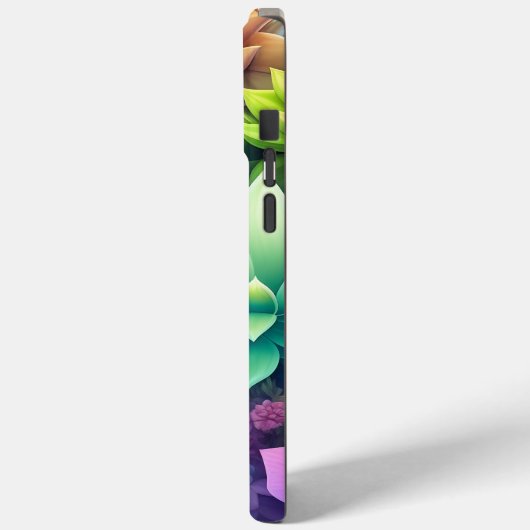 Waterverf groen vetplanten collage Case-Mate iPhone case (Achterkant / Links)