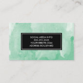 Waterverf Groen Visitekaartje (Achterkant)