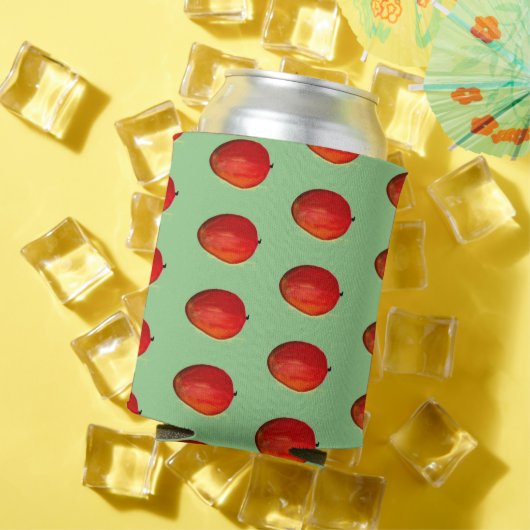 Waterverf groen voedsel tropisch patroon blikjeskoeler (Insitu Zomer)