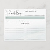 Waterverf Groen Vrijgezellenfeest Ontvang Kaart (Voorkant)