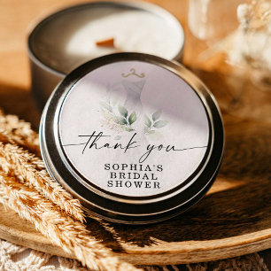 Waterverf Groen Vrijgezellenfeest Ronde Stickers