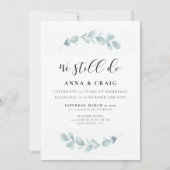 Waterverf groen We doen nog steeds Vow vernieuwing Kaart (Voorkant)