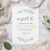 Waterverf groen We doen nog steeds Vow vernieuwing Kaart