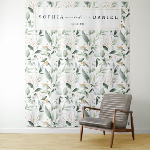 Waterverf groen wedding foto prop achtergrond wandkleed