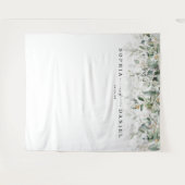 Waterverf groen wedding foto prop achtergrond wandkleed (Voorkant (horizontaal))