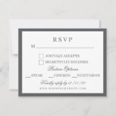 Waterverf Groen & Wit Hydrangea Crest Wedding RSVP Kaartje (Voorkant)