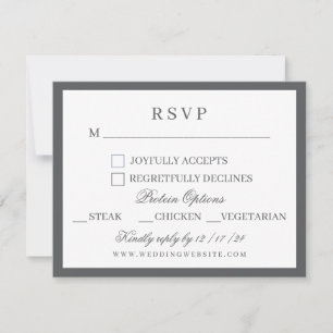 Waterverf Groen & Wit Hydrangea Crest Wedding RSVP Kaartje