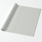 Waterverf Groen & Witte Strepen Cadeaupapier (Uitgerold)