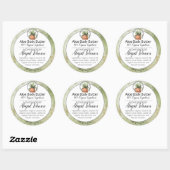 Waterverf Groen Zelfgemaakte scrub/body boterlabel Ronde Sticker (Vel)