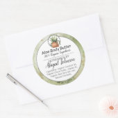Waterverf Groen Zelfgemaakte scrub/body boterlabel Ronde Sticker (Envelop)