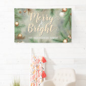 Waterverf Groenblijvend Goud Vrolijke Feestelijke Spandoek (Insitu)