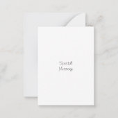 Waterverf groenblijvende boompenseelstreken 2 notitiekaartje (Achterkant)