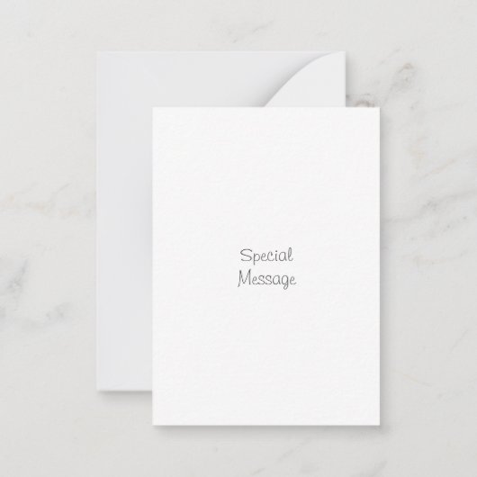 Waterverf groenblijvende boompenseelstreken 2 notitiekaartje (Achterkant)