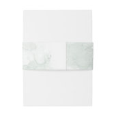 Waterverf groenblijvende gebladerte bladeren bruil uitnodigingen wikkel (Achterkant Voorbeeld)