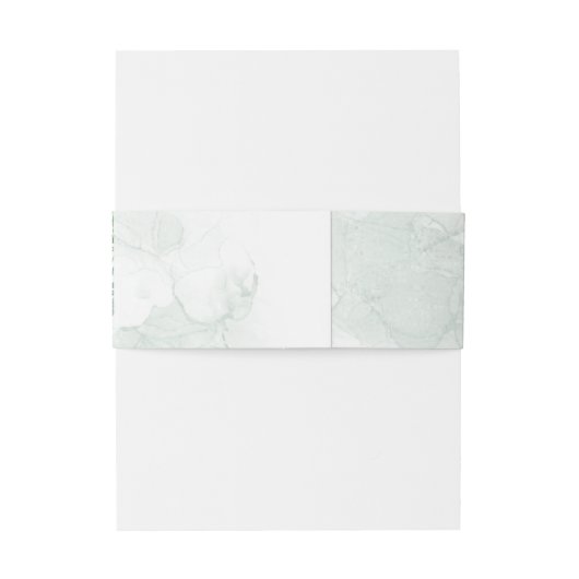 Waterverf groenblijvende gebladerte bladeren bruil uitnodigingen wikkel (Achterkant Voorbeeld)