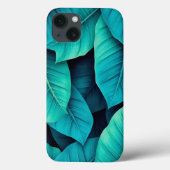Waterverf Groene Banaan Bladpatroon Case-Mate iPhone Case (Achterkant)