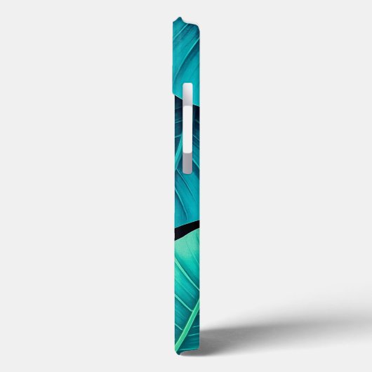 Waterverf Groene Banaan Bladpatroon Case-Mate iPhone Case (Achterkant / Links)