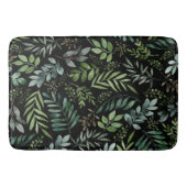 Waterverf groene bladeren   badmat (Voorkant)