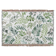 Waterverf groene bladeren