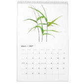 waterverf groene bladeren kalender 2024 (Mar 2027)