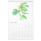 waterverf groene bladeren kalender 2024 (Jan 2027)