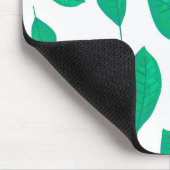 Waterverf groene bladeren Muismat (Hoek)