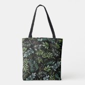 Waterverf groene bladeren  tote bag (Achterkant)