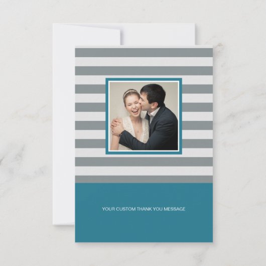 Waterverf groene bladkrans | Dank u Bedankkaart (Achterkant)