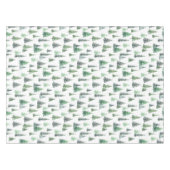 Waterverf groene bomen bospatroon tafelkleed (Voorkant (Horizontaal))