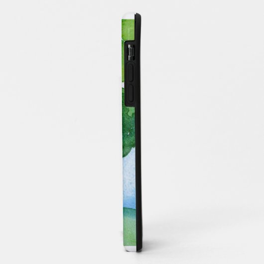 waterverf groene bomen. Case-Mate iPhone case (Achterkant/links)