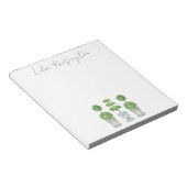 Waterverf - Groene bovenbouw Blocnote (Schuin)