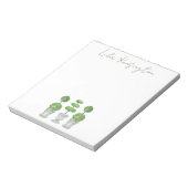 Waterverf - Groene bovenbouw Blocnote (Linkerzijde)