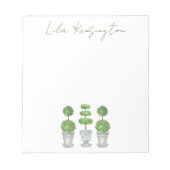 Waterverf - Groene bovenbouw Blocnote (Voorkant)