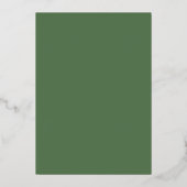 Waterverf Groene Bruidsbrunch Folie Uitnodiging (Achterkant)