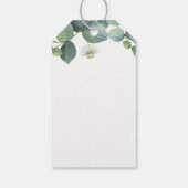 Waterverf groene bruiloft feestelijke opening cadeaulabel (Achterkant)