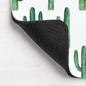 Waterverf groene cactus. Botanische cactussen Muismat (Hoek)