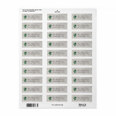 Waterverf groene cactus grijs zuidwestelijke bruil etiket (Full Sheet)