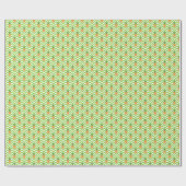Waterverf Groene Chevron Ananas Cadeaupapier (Vlak)