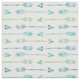 Waterverf groene en blauwe pijlen stof