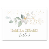 Waterverf groene en goudfolieplaatkaart kaart (Voorkant)