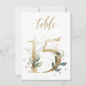 Waterverf Groene en goudvulling, Tabel nummer 15 Kaart (Voorkant)