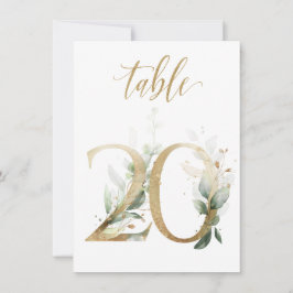 Waterverf Groene en goudvulling, Tabel nummer 20 Kaart