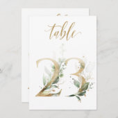 Waterverf Groene en goudvulling, Tabel nummer 23 Kaart (Voorkant / Achterkant)