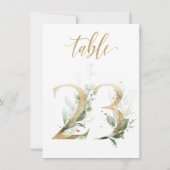 Waterverf Groene en goudvulling, Tabel nummer 23 Kaart (Achterkant)