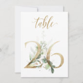 Waterverf Groene en goudvulling, Tabel nummer 26 Kaart (Voorkant)