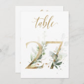 Waterverf Groene en goudvulling, Tabel nummer 27 Kaart (Voorkant / Achterkant)