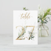 Waterverf Groene en goudvulling, Tabel nummer 27 Kaart (Staand voorkant)